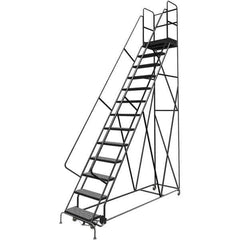 TRI-ARC - Rolling & Wall Mounted Ladders & Platforms Type: Rolling Warehouse Ladder Style: Rolling Platform Ladder - Industrial Tool & Supply