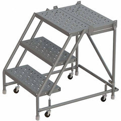 TRI-ARC - Rolling & Wall Mounted Ladders & Platforms Type: Rolling Warehouse Ladder Style: Rolling Platform Ladder - Industrial Tool & Supply
