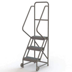 TRI-ARC - Rolling & Wall Mounted Ladders & Platforms Type: TiltNRoll Rolling Ladder Style: Tilt & Roll Safety Ladder - Industrial Tool & Supply