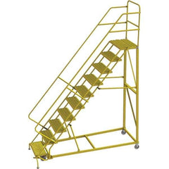 TRI-ARC - Rolling & Wall Mounted Ladders & Platforms Type: Stairway Slope Ladder Style: Forward Descent 50 Degree Incline - Industrial Tool & Supply