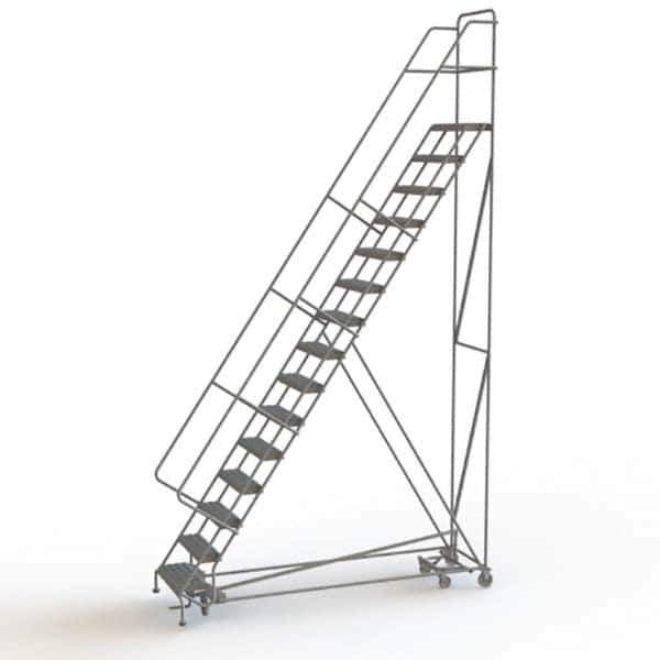 TRI-ARC - Rolling & Wall Mounted Ladders & Platforms Type: All-Directional Ladder Style: Forward Descent 50 Degree Incline - Industrial Tool & Supply