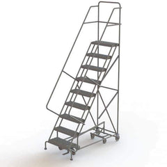 TRI-ARC - Rolling & Wall Mounted Ladders & Platforms Type: All-Directional Ladder Style: Forward Descent 50 Degree Incline - Industrial Tool & Supply