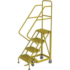 TRI-ARC - Rolling & Wall Mounted Ladders & Platforms Type: Stairway Slope Ladder Style: Forward Descent 50 Degree Incline - Industrial Tool & Supply