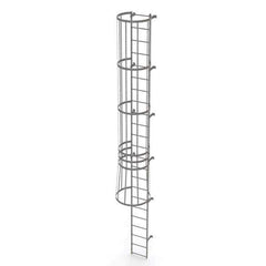 TRI-ARC - Rolling & Wall Mounted Ladders & Platforms Type: Fixed Ladder Style: Safety Cage - Industrial Tool & Supply