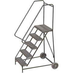 TRI-ARC - Rolling & Wall Mounted Ladders & Platforms Type: Rolling Warehouse Ladder Style: Rolling Safety Ladder - Industrial Tool & Supply