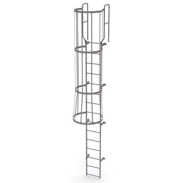 TRI-ARC - Rolling & Wall Mounted Ladders & Platforms Type: Fixed Ladder Style: Safety Cage - Industrial Tool & Supply