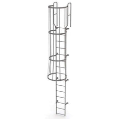 TRI-ARC - Rolling & Wall Mounted Ladders & Platforms Type: Fixed Ladder Style: Safety Cage - Industrial Tool & Supply