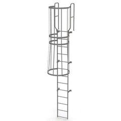 TRI-ARC - Rolling & Wall Mounted Ladders & Platforms Type: Fixed Ladder Style: Safety Cage - Industrial Tool & Supply