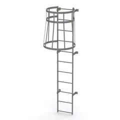 TRI-ARC - Rolling & Wall Mounted Ladders & Platforms Type: Fixed Ladder Style: Safety Cage - Industrial Tool & Supply