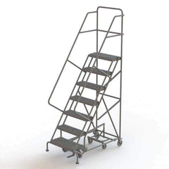 TRI-ARC - Rolling & Wall Mounted Ladders & Platforms Type: All-Directional Ladder Style: Forward Descent 50 Degree Incline - Industrial Tool & Supply