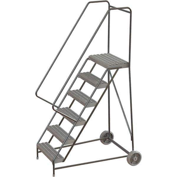 TRI-ARC - Rolling & Wall Mounted Ladders & Platforms Type: Rolling Warehouse Ladder Style: Rolling Safety Ladder - Industrial Tool & Supply