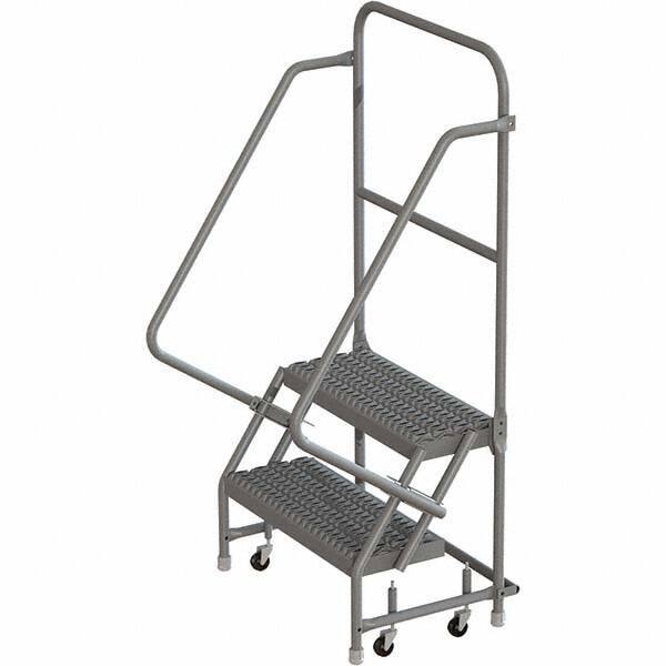 TRI-ARC - Rolling & Wall Mounted Ladders & Platforms Type: Rolling Warehouse Ladder Style: Rolling Platform Ladder - Industrial Tool & Supply