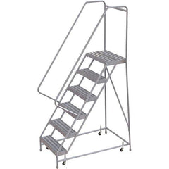 TRI-ARC - Rolling & Wall Mounted Ladders & Platforms Type: Rolling Warehouse Ladder Style: Rolling Safety Ladder - Industrial Tool & Supply
