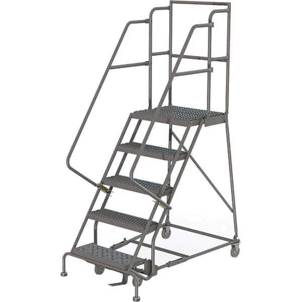 TRI-ARC - Rolling & Wall Mounted Ladders & Platforms Type: Rolling Warehouse Ladder Style: Rolling Platform Ladder - Industrial Tool & Supply