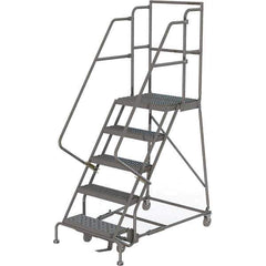 TRI-ARC - Rolling & Wall Mounted Ladders & Platforms Type: Rolling Warehouse Ladder Style: Rolling Platform Ladder - Industrial Tool & Supply