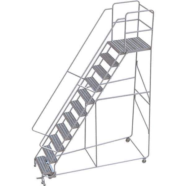 TRI-ARC - Rolling & Wall Mounted Ladders & Platforms Type: Rolling Warehouse Ladder Style: Rolling Safety Ladder - Industrial Tool & Supply