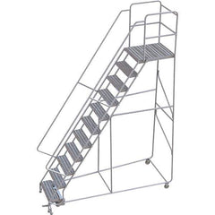 TRI-ARC - Rolling & Wall Mounted Ladders & Platforms Type: Rolling Warehouse Ladder Style: Rolling Safety Ladder - Industrial Tool & Supply