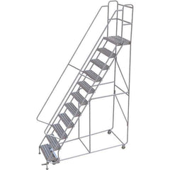 TRI-ARC - Rolling & Wall Mounted Ladders & Platforms Type: Rolling Warehouse Ladder Style: Rolling Safety Ladder - Industrial Tool & Supply