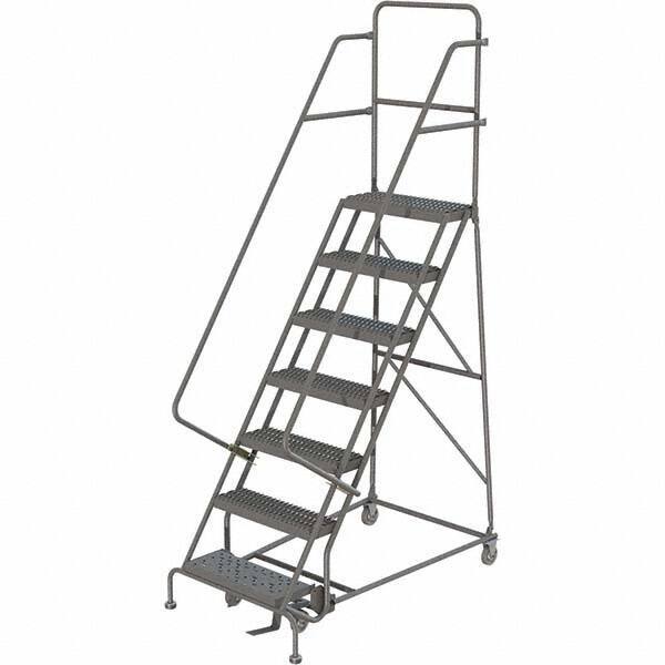 TRI-ARC - Rolling & Wall Mounted Ladders & Platforms Type: Rolling Warehouse Ladder Style: Rolling Platform Ladder - Industrial Tool & Supply