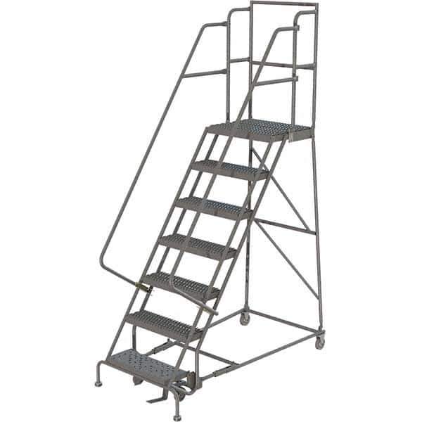 TRI-ARC - Rolling & Wall Mounted Ladders & Platforms Type: Rolling Warehouse Ladder Style: Rolling Platform Ladder - Industrial Tool & Supply