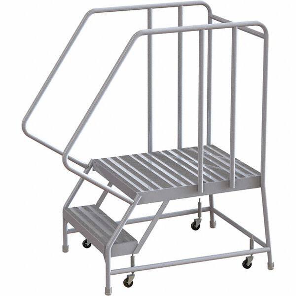TRI-ARC - Rolling & Wall Mounted Ladders & Platforms Type: Rolling Warehouse Ladder Style: Rolling Safety Ladder - Industrial Tool & Supply