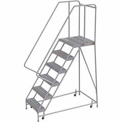 TRI-ARC - Rolling & Wall Mounted Ladders & Platforms Type: Rolling Warehouse Ladder Style: Rolling Safety Ladder - Industrial Tool & Supply