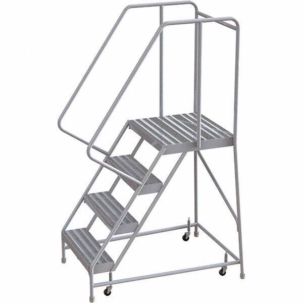 TRI-ARC - Rolling & Wall Mounted Ladders & Platforms Type: Rolling Warehouse Ladder Style: Rolling Safety Ladder - Industrial Tool & Supply