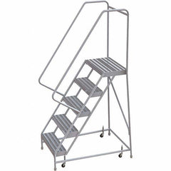 TRI-ARC - Rolling & Wall Mounted Ladders & Platforms Type: Rolling Warehouse Ladder Style: Rolling Safety Ladder - Industrial Tool & Supply