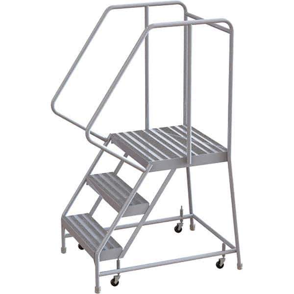 TRI-ARC - Rolling & Wall Mounted Ladders & Platforms Type: Rolling Warehouse Ladder Style: Rolling Safety Ladder - Industrial Tool & Supply