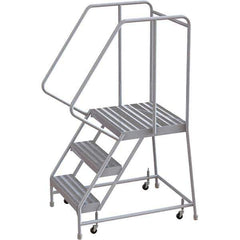 TRI-ARC - Rolling & Wall Mounted Ladders & Platforms Type: Rolling Warehouse Ladder Style: Rolling Safety Ladder - Industrial Tool & Supply