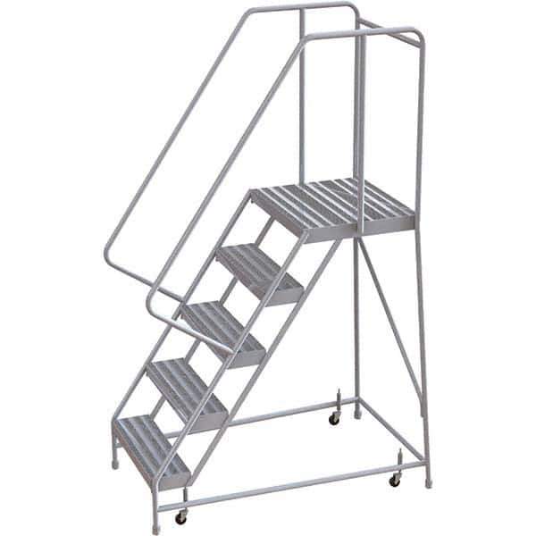 TRI-ARC - Rolling & Wall Mounted Ladders & Platforms Type: Rolling Warehouse Ladder Style: Rolling Safety Ladder - Industrial Tool & Supply