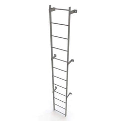 TRI-ARC - Rolling & Wall Mounted Ladders & Platforms Type: Fixed Ladder Style: Safety Cage - Industrial Tool & Supply