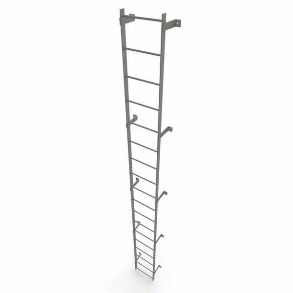TRI-ARC - Rolling & Wall Mounted Ladders & Platforms Type: Fixed Ladder Style: Safety Cage - Industrial Tool & Supply