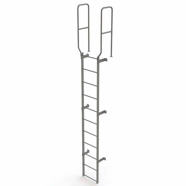 TRI-ARC - Rolling & Wall Mounted Ladders & Platforms Type: Fixed Ladder Style: Safety Cage - Industrial Tool & Supply