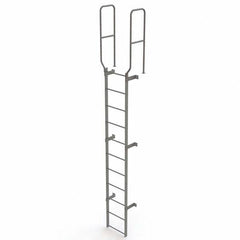 TRI-ARC - Rolling & Wall Mounted Ladders & Platforms Type: Fixed Ladder Style: Safety Cage - Industrial Tool & Supply
