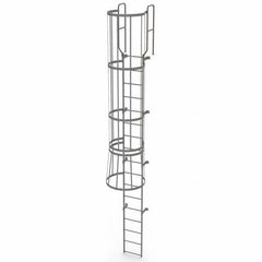 TRI-ARC - Rolling & Wall Mounted Ladders & Platforms Type: Fixed Ladder Style: Safety Cage - Industrial Tool & Supply