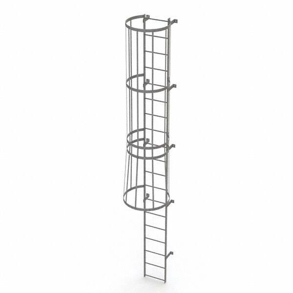 TRI-ARC - Rolling & Wall Mounted Ladders & Platforms Type: Fixed Ladder Style: Safety Cage - Industrial Tool & Supply