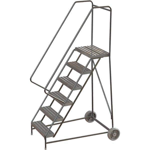 TRI-ARC - Rolling & Wall Mounted Ladders & Platforms Type: Rolling Warehouse Ladder Style: Rolling Safety Ladder - Industrial Tool & Supply