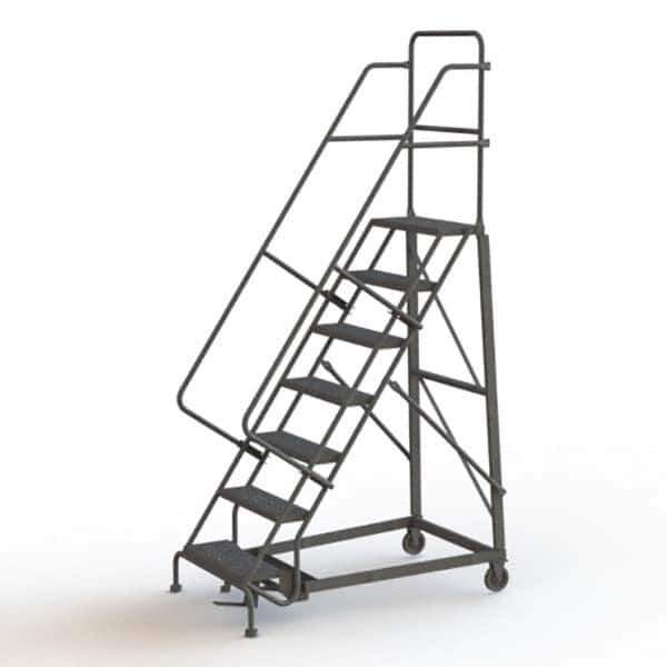 TRI-ARC - Rolling & Wall Mounted Ladders & Platforms Type: Rolling Warehouse Ladder Style: Rolling Safety Ladder - Industrial Tool & Supply