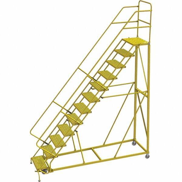 TRI-ARC - Rolling & Wall Mounted Ladders & Platforms Type: Stairway Slope Ladder Style: Forward Descent 50 Degree Incline - Industrial Tool & Supply