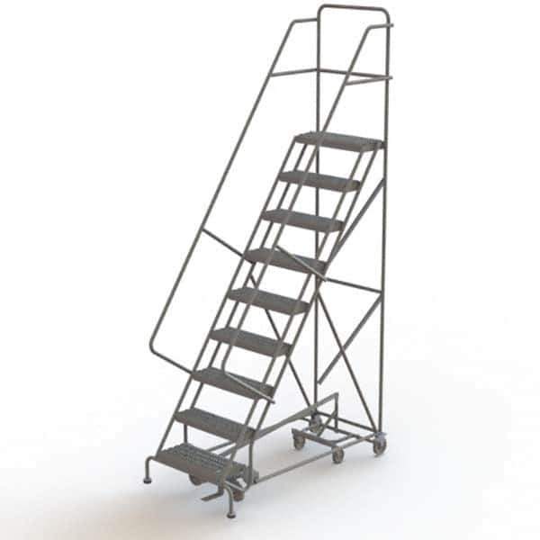 TRI-ARC - Rolling & Wall Mounted Ladders & Platforms Type: All-Directional Ladder Style: Forward Descent 50 Degree Incline - Industrial Tool & Supply