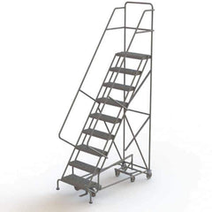 TRI-ARC - Rolling & Wall Mounted Ladders & Platforms Type: All-Directional Ladder Style: Forward Descent 50 Degree Incline - Industrial Tool & Supply