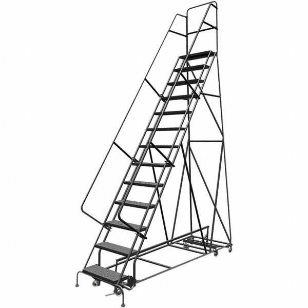 TRI-ARC - Rolling & Wall Mounted Ladders & Platforms Type: All-Directional Ladder Style: Rolling Safety Ladder - Industrial Tool & Supply