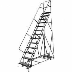 TRI-ARC - Rolling & Wall Mounted Ladders & Platforms Type: All-Directional Ladder Style: Rolling Safety Ladder - Industrial Tool & Supply