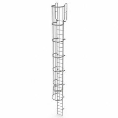 TRI-ARC - Rolling & Wall Mounted Ladders & Platforms Type: Fixed Ladder Style: Safety Cage - Industrial Tool & Supply