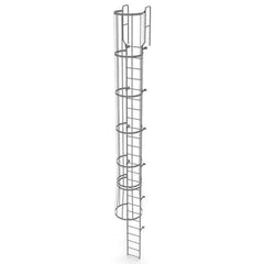 TRI-ARC - Rolling & Wall Mounted Ladders & Platforms Type: Fixed Ladder Style: Safety Cage - Industrial Tool & Supply