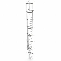 TRI-ARC - Rolling & Wall Mounted Ladders & Platforms Type: Fixed Ladder Style: Safety Cage - Industrial Tool & Supply