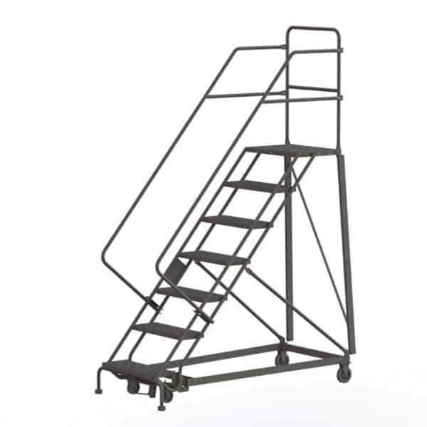 TRI-ARC - Rolling & Wall Mounted Ladders & Platforms Type: Stairway Slope Ladder Style: Rolling Safety Ladder - Industrial Tool & Supply