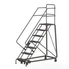 TRI-ARC - Rolling & Wall Mounted Ladders & Platforms Type: Stairway Slope Ladder Style: Rolling Safety Ladder - Industrial Tool & Supply