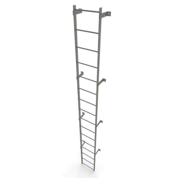 TRI-ARC - Rolling & Wall Mounted Ladders & Platforms Type: Fixed Ladder Style: Safety Cage - Industrial Tool & Supply